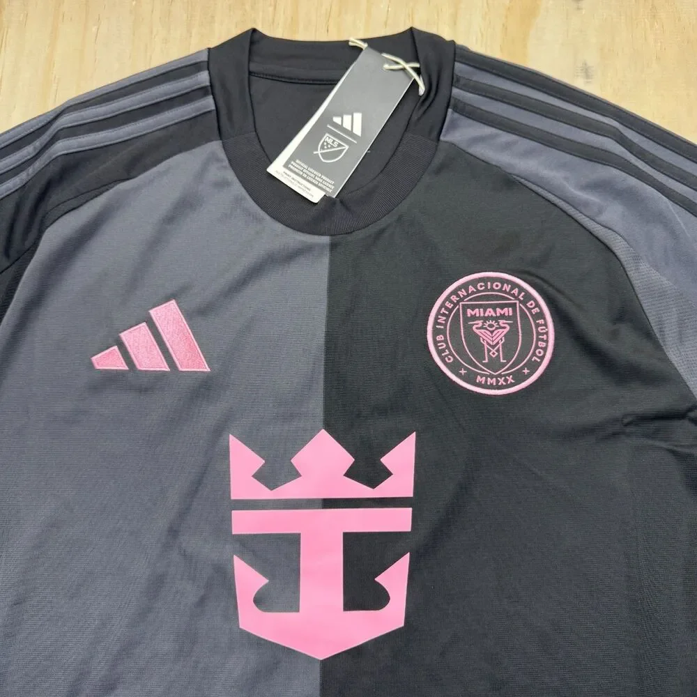 NEW Inter Miami FC Adidas 25/26 Away Black Mens Sz XL Soccer Jersey JI9124